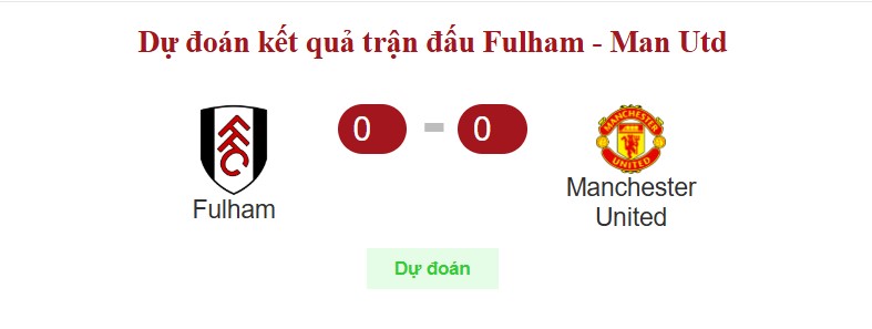 Dự đoán tỷ số trước thềm trận đấu